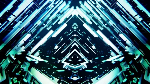 Cyber blue 07 Stock Footage 73225144