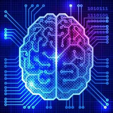 Cyber brain Stock-Illustration