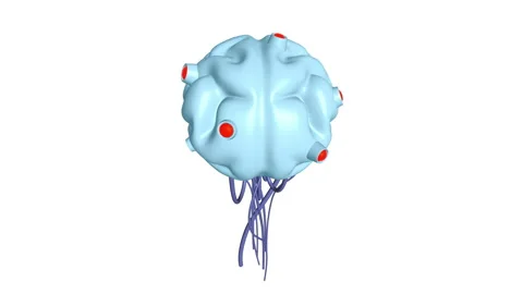 Cyber brain wired neural network. Roboti... | Stock Video | Pond5