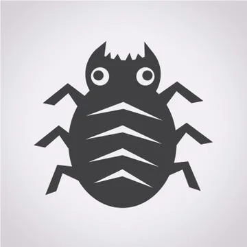 Cyber Bug Icon Stockillustratie
