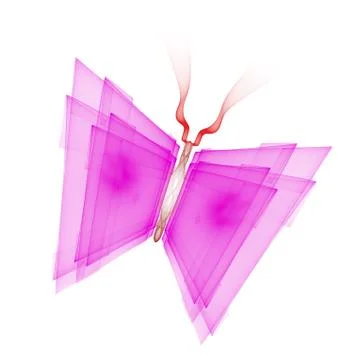 Cyber butterfly Stock Illustration