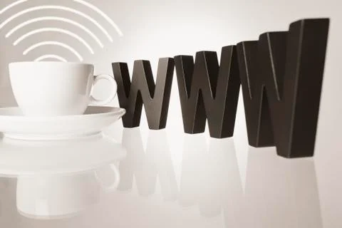 Cyber cafe concept. Stock Photos
