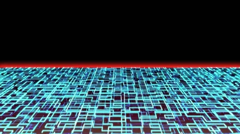 Cyber Circuit Sunset 動画素材 46585615