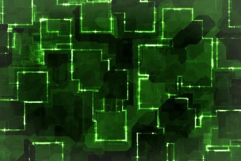 Cyber computer glowing digital graphics backdrop illustration Stockillustratie