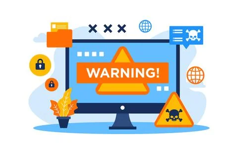 Cyber Crime flat vector illustration イラスト素材