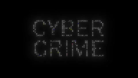 CYBER CRIME glitch notification, Stock Footage 283711274