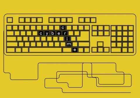 Cyber crime Stock Illustration