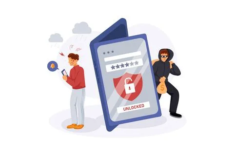 Cyber Crime Stock Illustration