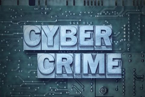 Cyber crime pc board Stock Photos