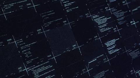 Cyber crime in progress background with code information being stolen. Animation 스톡 일러스트