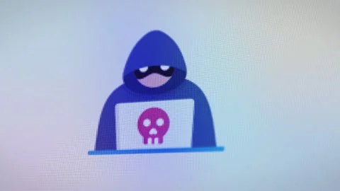 Cyber-criminal Sign In Computer Screen Window Stock Footage 330444829