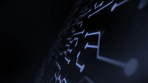 Cyber Data Artificial Intelligence Background – Futuristic Digital Technology Stock-Footage 316784853