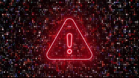 Cyber Data Security Glow Icon with Hi-Tech Digital Server Background. 스톡 동영상 336033917