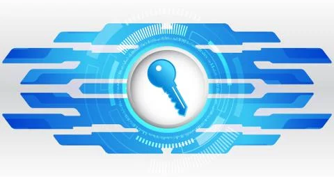 Cyber data security or information privacy idea. Cybersecurity and informatio イラスト素材