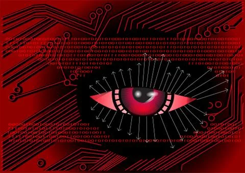 Cyber. digital background Stock Illustration