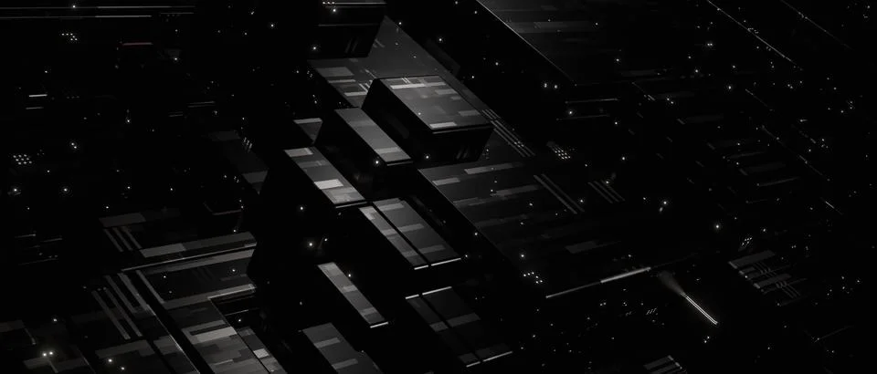 Cyber digital data field. Computer circuit of crypto architecture. Concept of Stock Photos