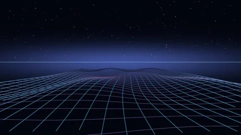 Cyber digital grid 4K Stock Footage 347614429