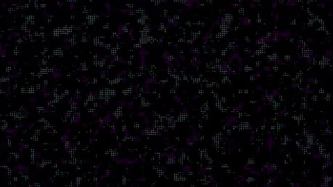 Cyber Digital Pixel Matrix Data Flow Animation Background Stock Footage 345498939