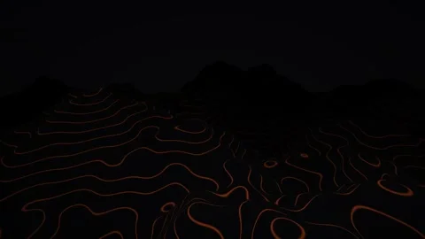 Cyber Dynamic Topography Animation Data Visualization Stock Footage 336452671