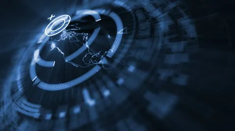 Cyber Earth2 Stock Footage 12330587