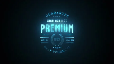 Cyber Electronics Awards Badge Seal With Texture Animation Stock Footage 141931499