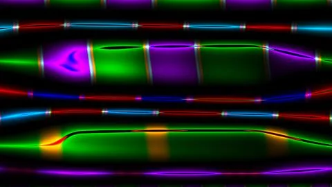 Cyber elements made of transparent glass and liquid Stock Illustration