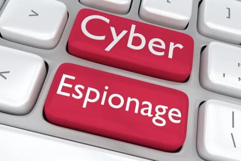 Cyber Espionage concept 스톡 일러스트