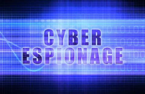 Cyber espionage Stock Illustration
