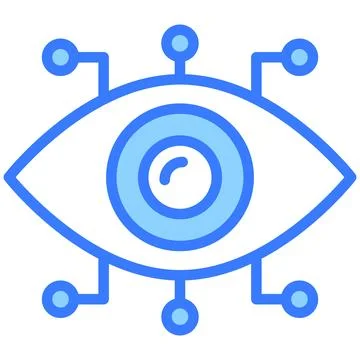 Cyber eye Icon. User interface Vector Illustration, As a Simple Vector Sign.. Stockillustratie