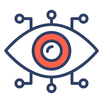 Cyber eye Icon. User interface Vector Illustration, As a Simple Vector Sign.. Stockillustratie