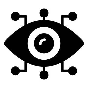 Cyber eye Icon. User interface Vector Illustration, As a Simple Vector Sign.. Stock Illustration