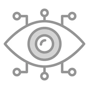 Cyber eye Icon. User interface Vector Illustration, As a Simple Vector Sign.. Stock Illustration