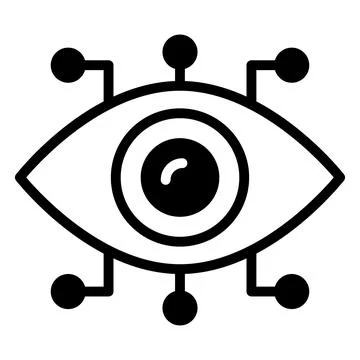Cyber eye Icon. User interface Vector Illustration, As a Simple Vector Sign.. Stock Illustration