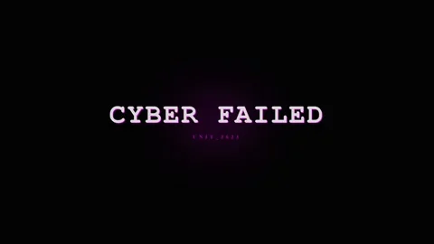 Cyber Failed Glitch Text Animation - Digital Error Message on Black Backgroun Stock Footage 331568347