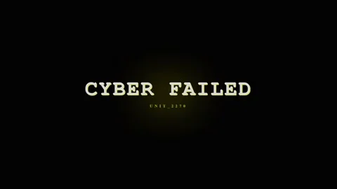 Cyber Failed Text Animation - Digital Glitch and Error Message on Black Bac.. Stock Footage 331568317