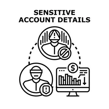 Cyber financial data protection and security concept Illustrazione stock