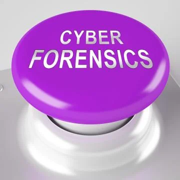 Cyber Forensics Computer Crime Analysis 3d Rendering Stock Illustration