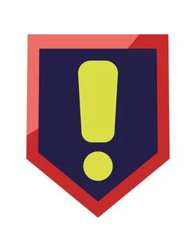 Cyber fraud alert shield Stock Illustration