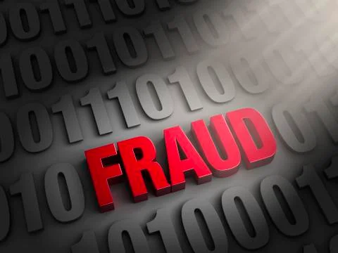Cyber fraud Stock Illustration
