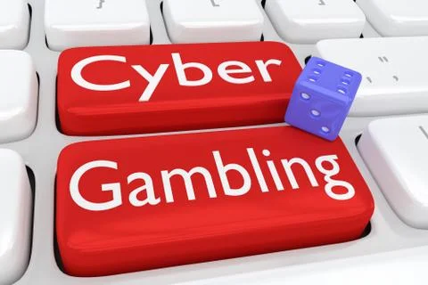 Cyber Gambling concept Illustration