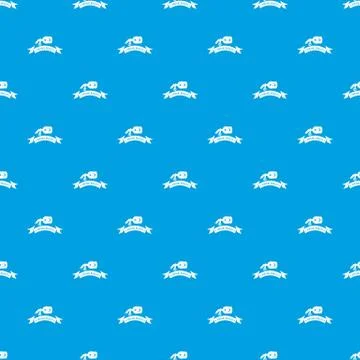 Cyber glasses pattern vector seamless blue イラスト素材