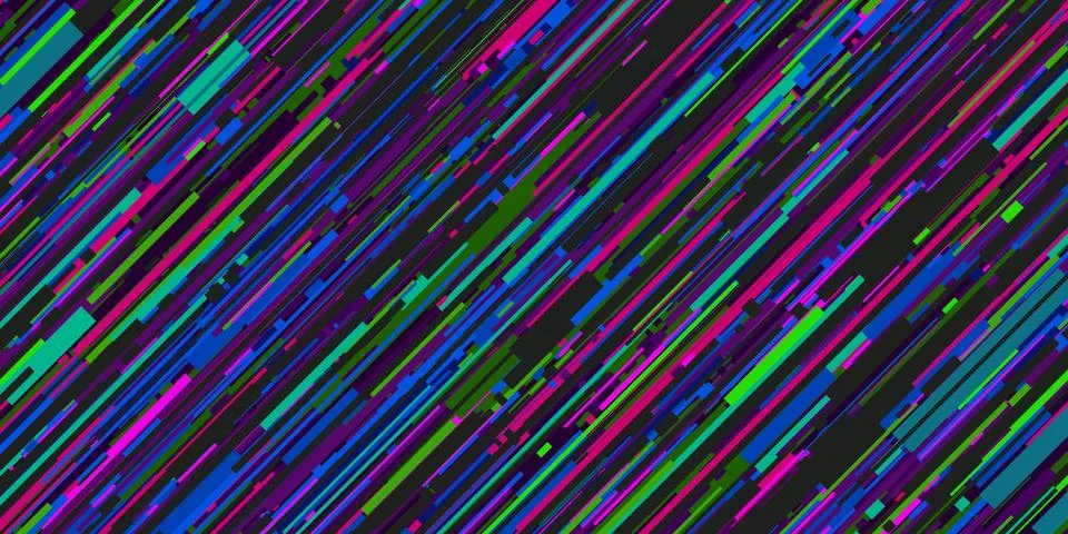 Cyber Glitch Abstract Pattern Vector Illustration Geometric Background Art Stock Illustration