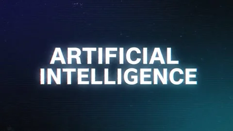 Cyber Glitch Artificial Intelligence Animation – Digital News Emergency Intro Stock Footage 331182574