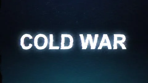 Cyber Glitch Cold War Alert Animation – Digital News Emergency Intro Stock Footage 331182579