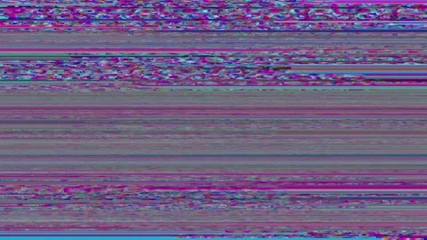 Cyber glitch distortion Horizontal 5s distortion overlay 4K Stock Footage 330070660