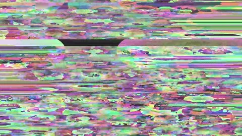 Cyber glitch distortion Horizontal 5s signal interference background 4K Stock Footage 330088104