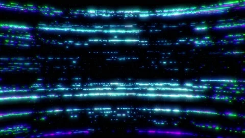 Cyber Glitches B With Alpha Channel-5 Sec Stock Footage 157499156