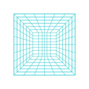 Cyber grid floor abstract technology background creating perspective depth 스톡 일러스트