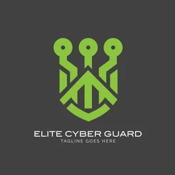 Cyber Guard logo concept Stock Illustration