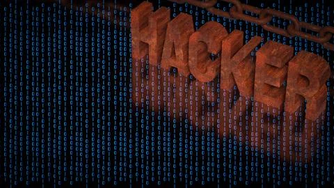 Cyber Hacker Attack On Digital Network 3d render. イラスト素材